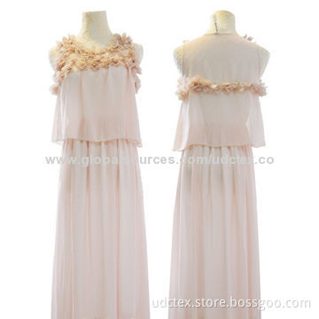 Polyester Georgette Fabric, Available in Gray/White, Azo-free, Used for Fashionable Dress/Garments